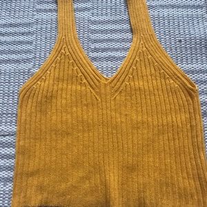 BlueNotes Yellow Knit Tank Top